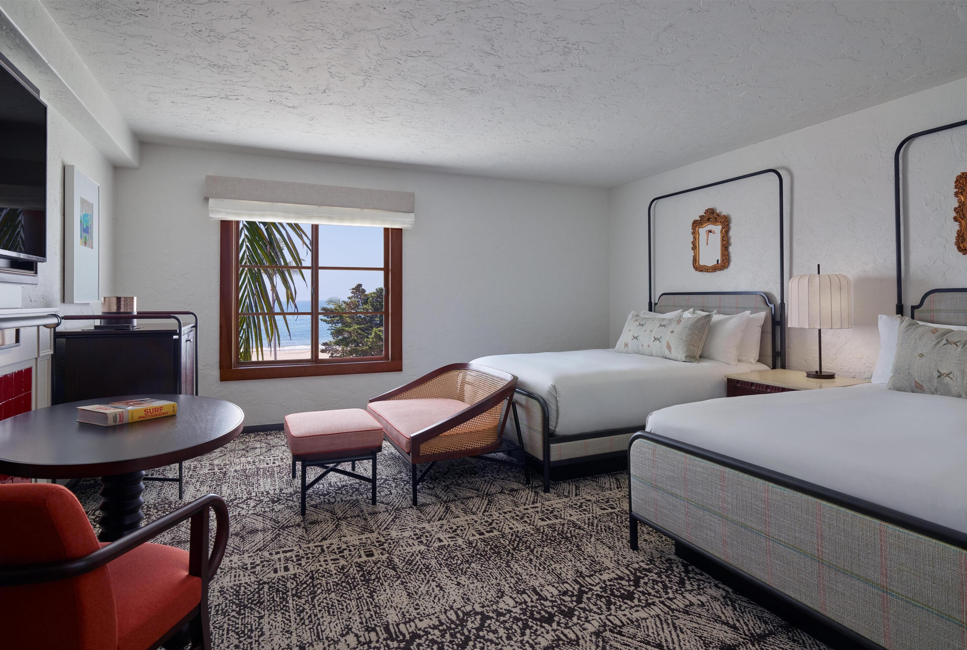 Premium Room, 2 Queen Beds, Ocean View | Premium bedding, down duvets, pillow-top beds, in-room safe