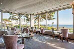 Breakfast, lunch, dinner served; French cuisine, sea views 