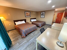 Standard Room, 2 Queen Beds, Non Smoking | In-room safe, free WiFi, bed sheets
