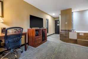 In-room safe, desk, iron/ironing board, free cribs/infant beds