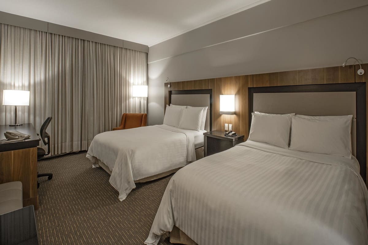 Room, 2 Double Beds | Premium bedding, minibar, in-room safe, desk