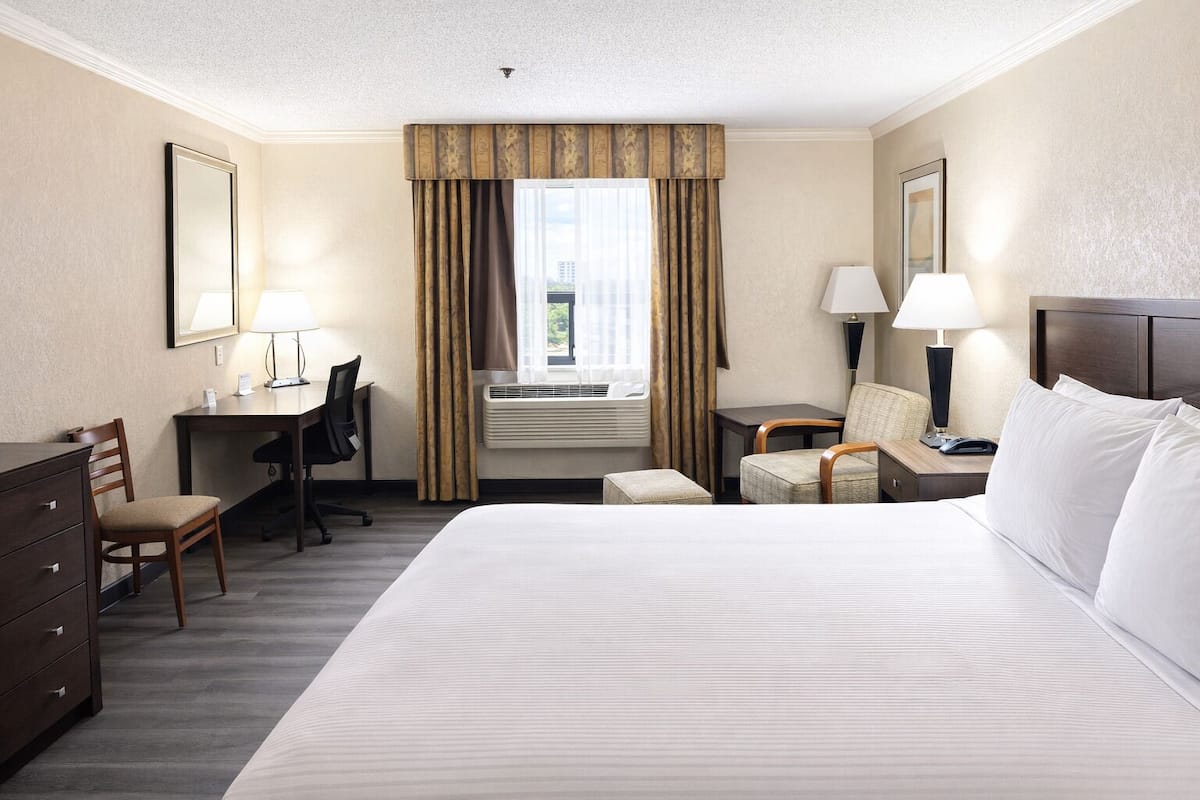 Pillow-top beds, desk, laptop workspace, iron/ironing board