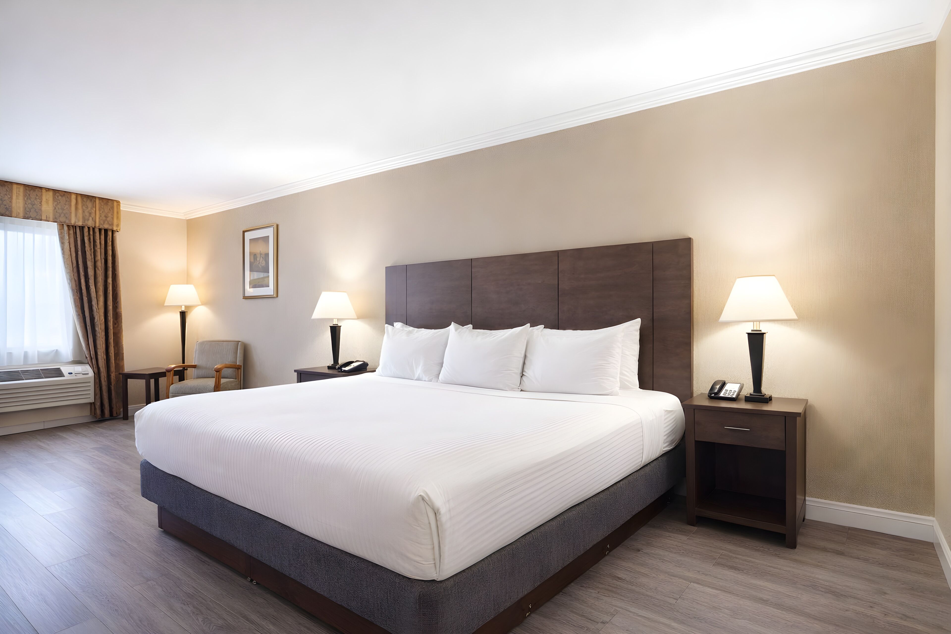 Standard Room, 1 King Bed, Non Smoking, Refrigerator & Microwave | Pillowtop beds, desk, laptop workspace, iron/ironing board