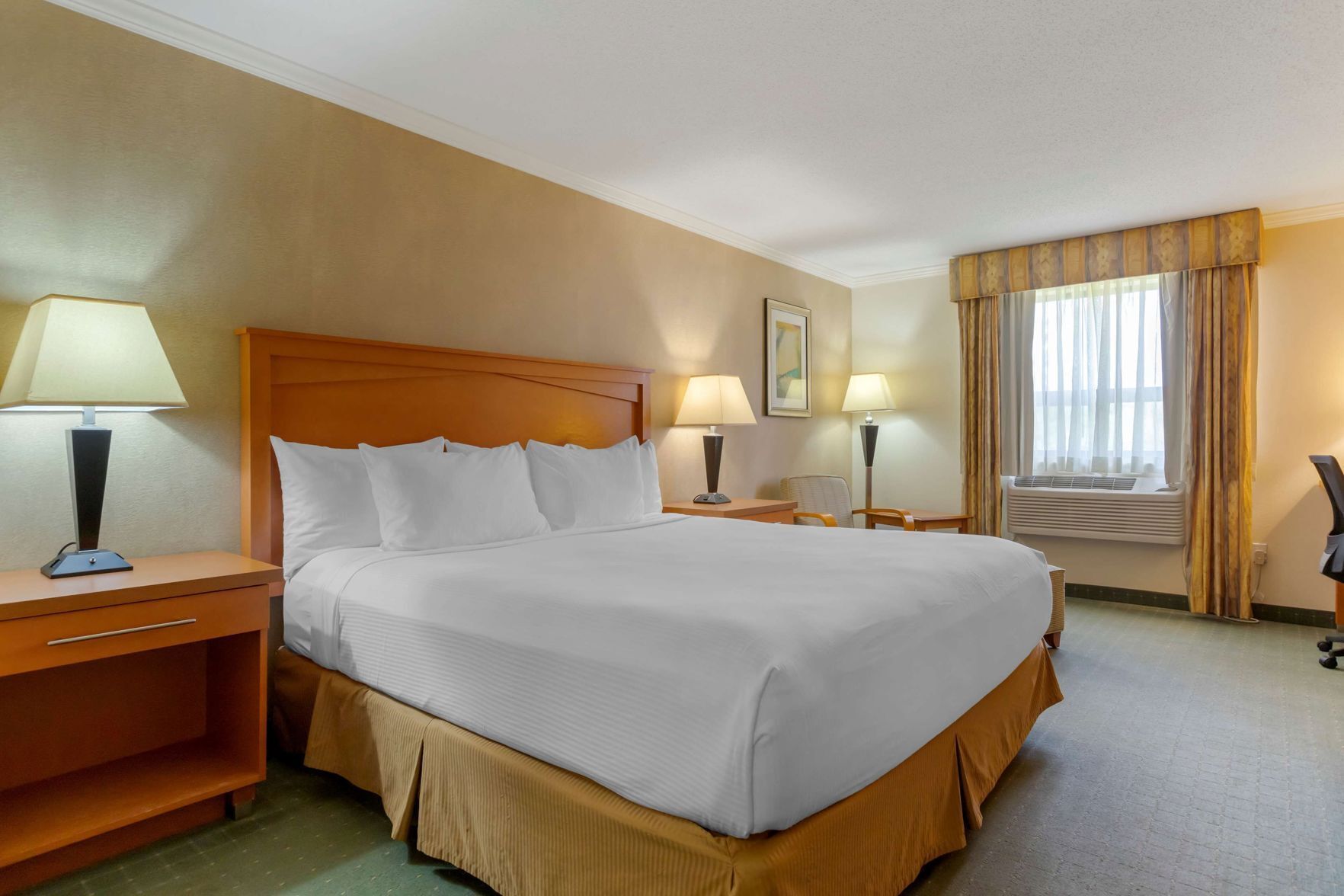 Pillowtop beds, desk, laptop workspace, iron/ironing board