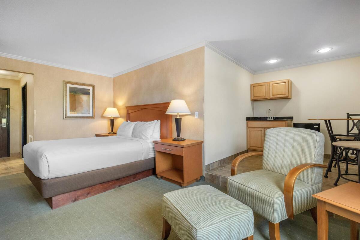 Suite, 1 Queen Bed, Non Smoking, Refrigerator & Microwave | Pillowtop beds, desk, laptop workspace, iron/ironing board