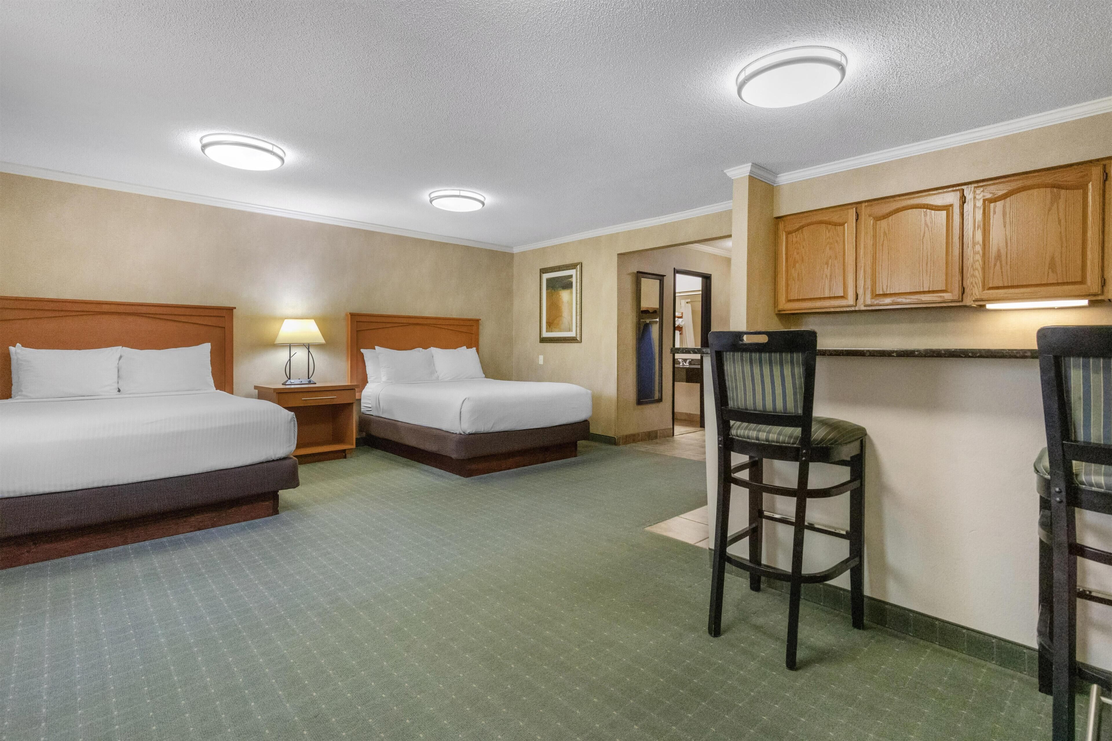 Suite, 2 Queen Beds, Non Smoking, Refrigerator & Microwave