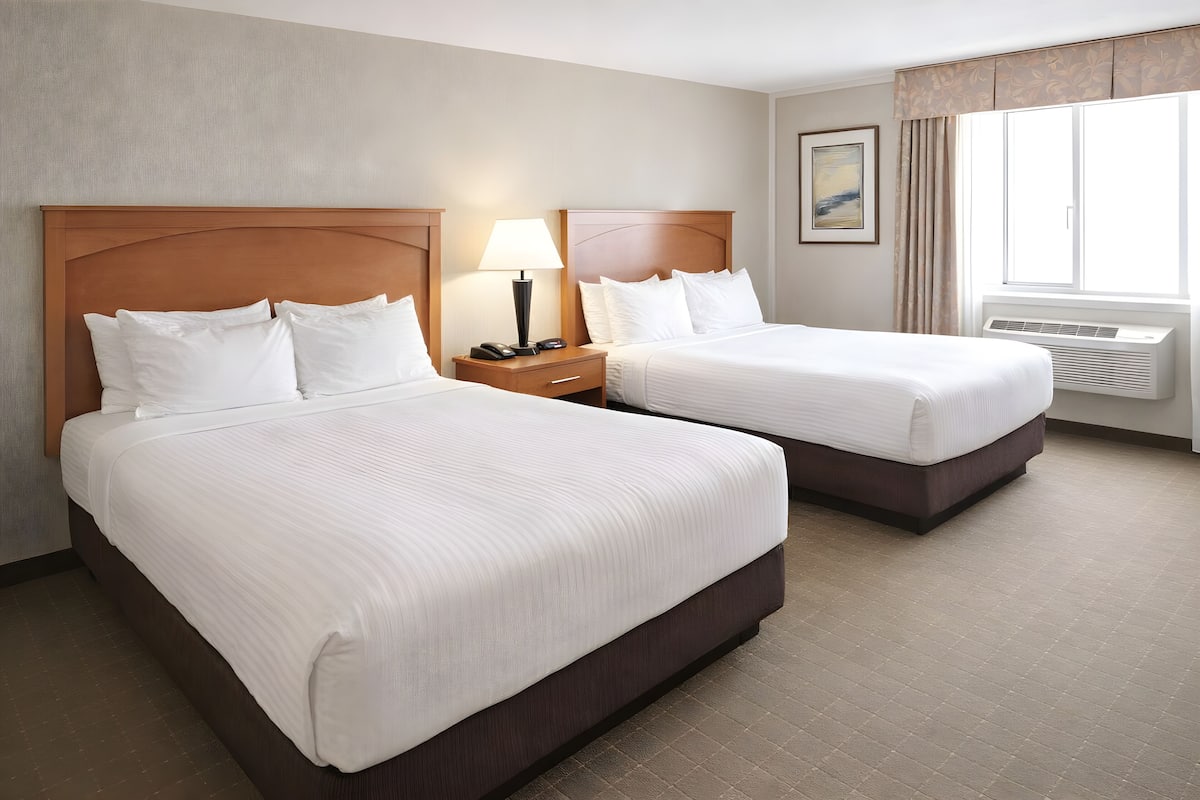 أسرّة بطبقة علوية مريحة ومكتب ومساحة عمل للكمبيوتر المحمول ومكواة/لوح كي