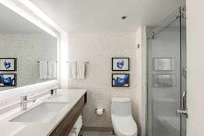 Free toiletries, hair dryer, towels