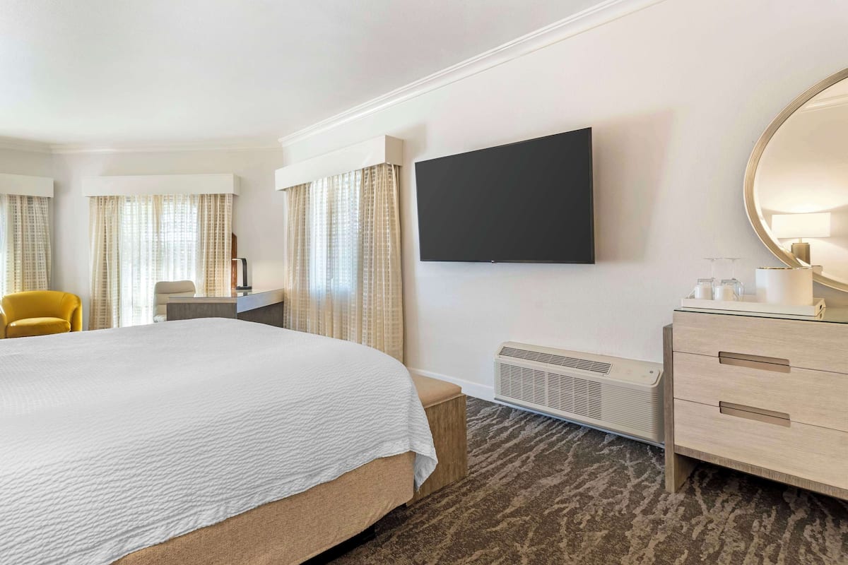 Habitación Deluxe, 1 cama de matrimonio grande, no fumadores, frigorífico (Shower Only) | Escritorio y espacio para trabajar con un portátil
