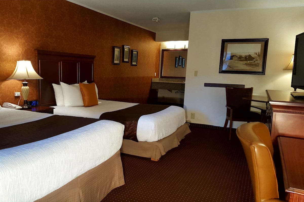 Standard Room, 2 Queen Beds, Accessible | Laptop workspace, iron/ironing board, WiFi, bed sheets