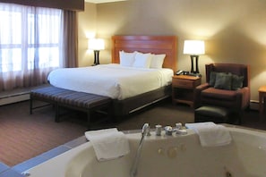 Desk, laptop workspace, blackout curtains, iron/ironing board - Quality Inn & Suites Detroit Lakes (Detroit Lakes)