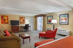 Standard Room, 1 King Bed, Non Smoking, Refrigerator & Microwave (with Sofabed) | In-room safe, desk, laptop workspace, iron/ironing board