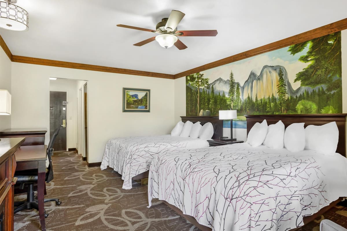 Suite, 2 Queen Beds, Accessible, Bathtub (with Sofabed) | Iron/ironing board, cribs/infant beds, rollaway beds, bed sheets