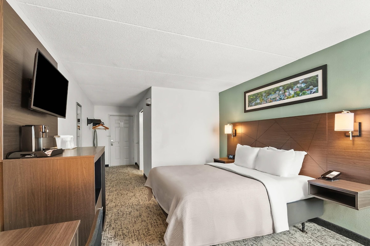 Habitación, 1 cama de matrimonio, accesible para personas con discapacidad, no fumadores | Escritorio, cortinas opacas, tabla de planchar con plancha