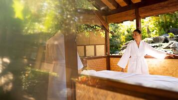 Relax in a serene space with a comfortable bed and peaceful ambiance.