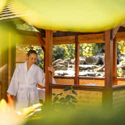 Sauna, steam room, body treatments, hot stone massages