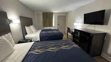 Iron/ironing board, free WiFi, bed sheets, alarm clocks