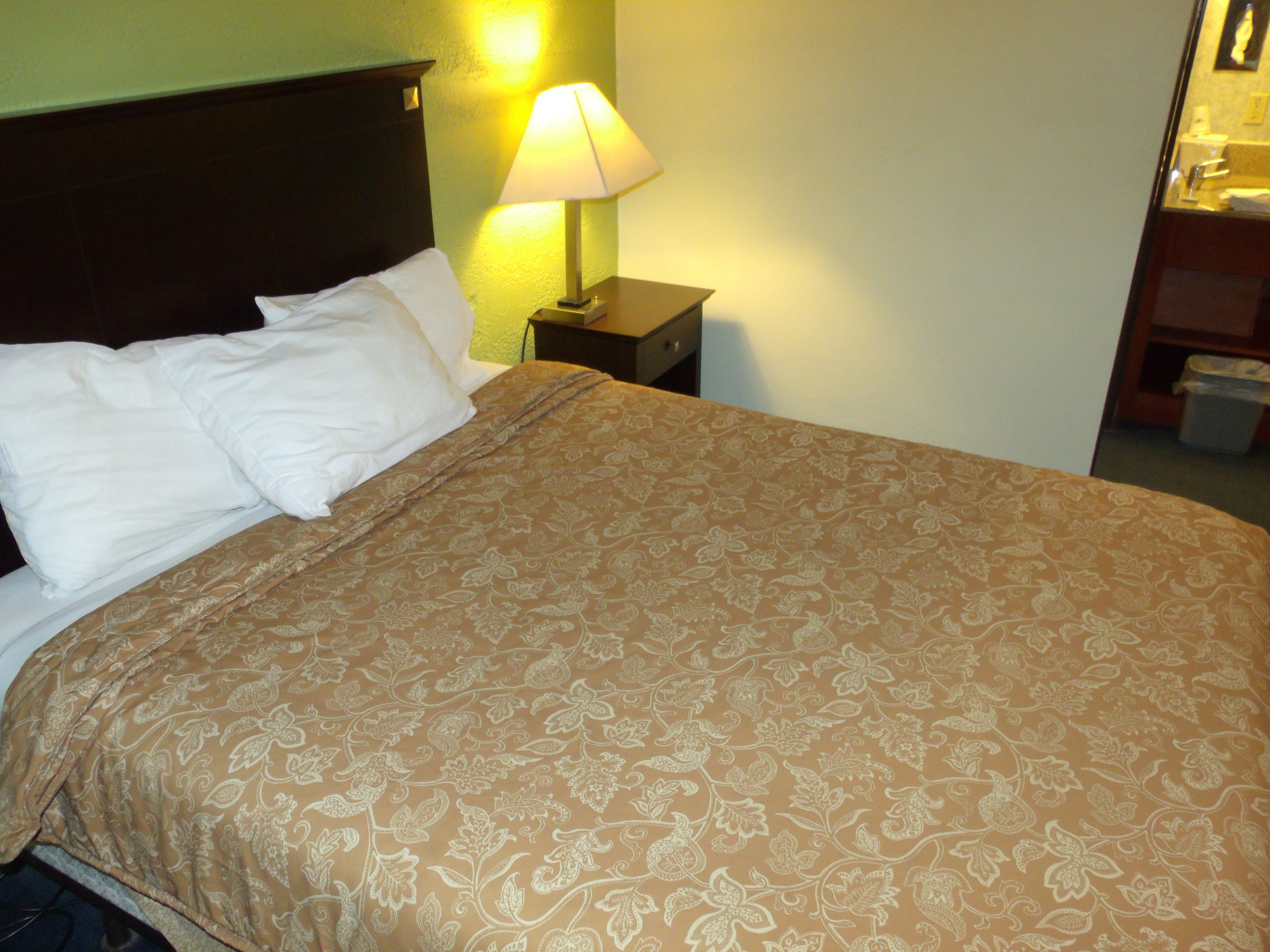 Desk, blackout drapes, iron/ironing board, free WiFi