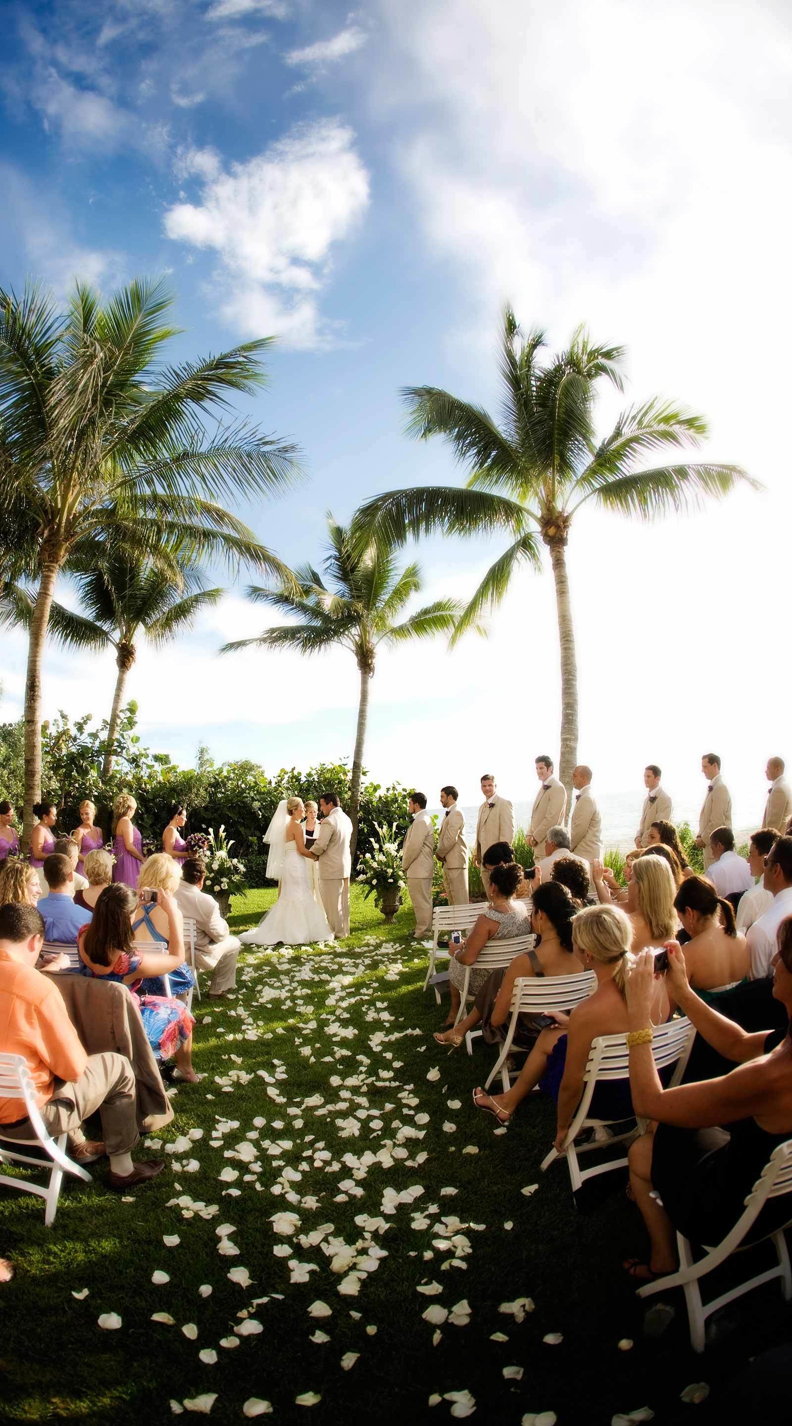 outdoor wedding area