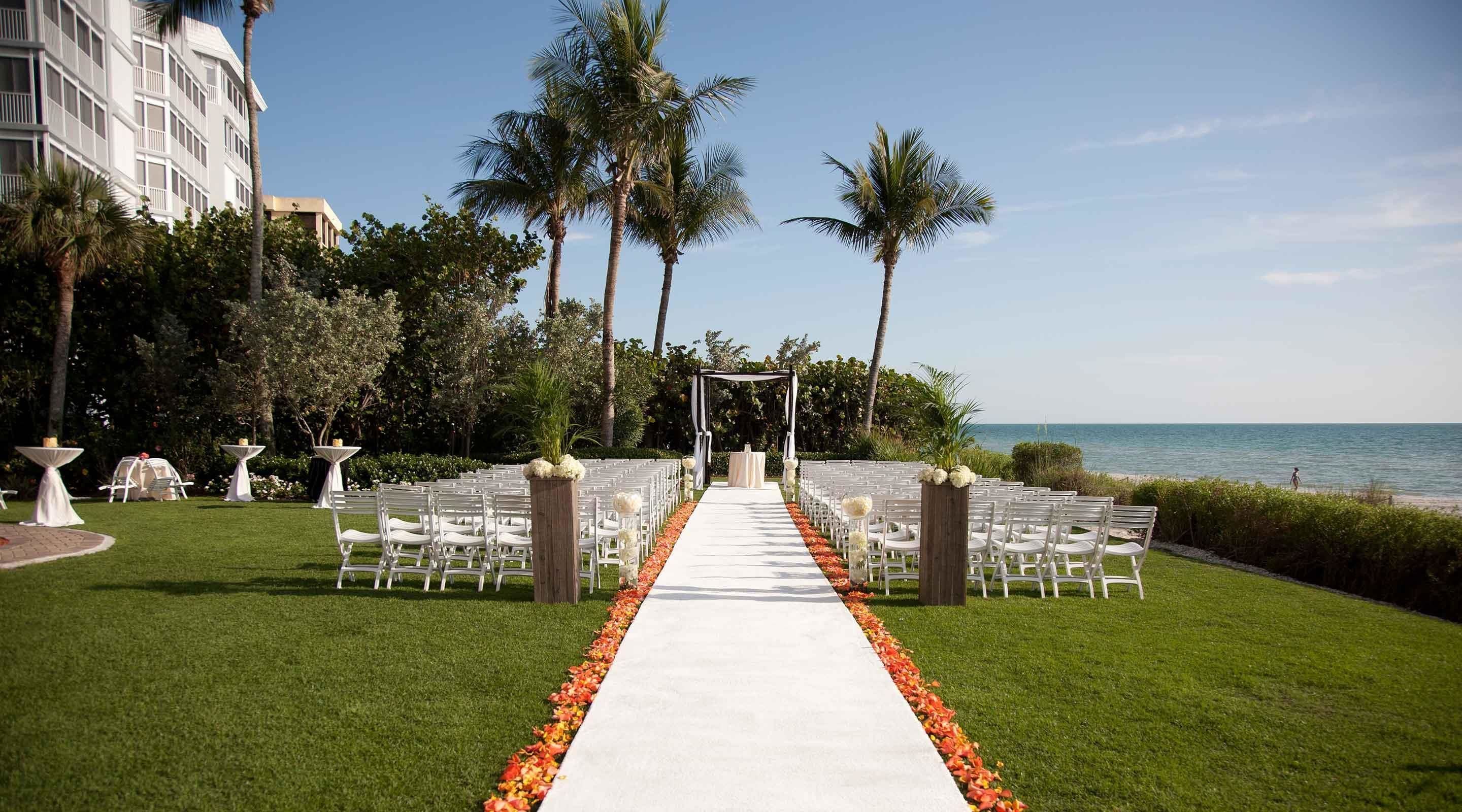 outdoor wedding area