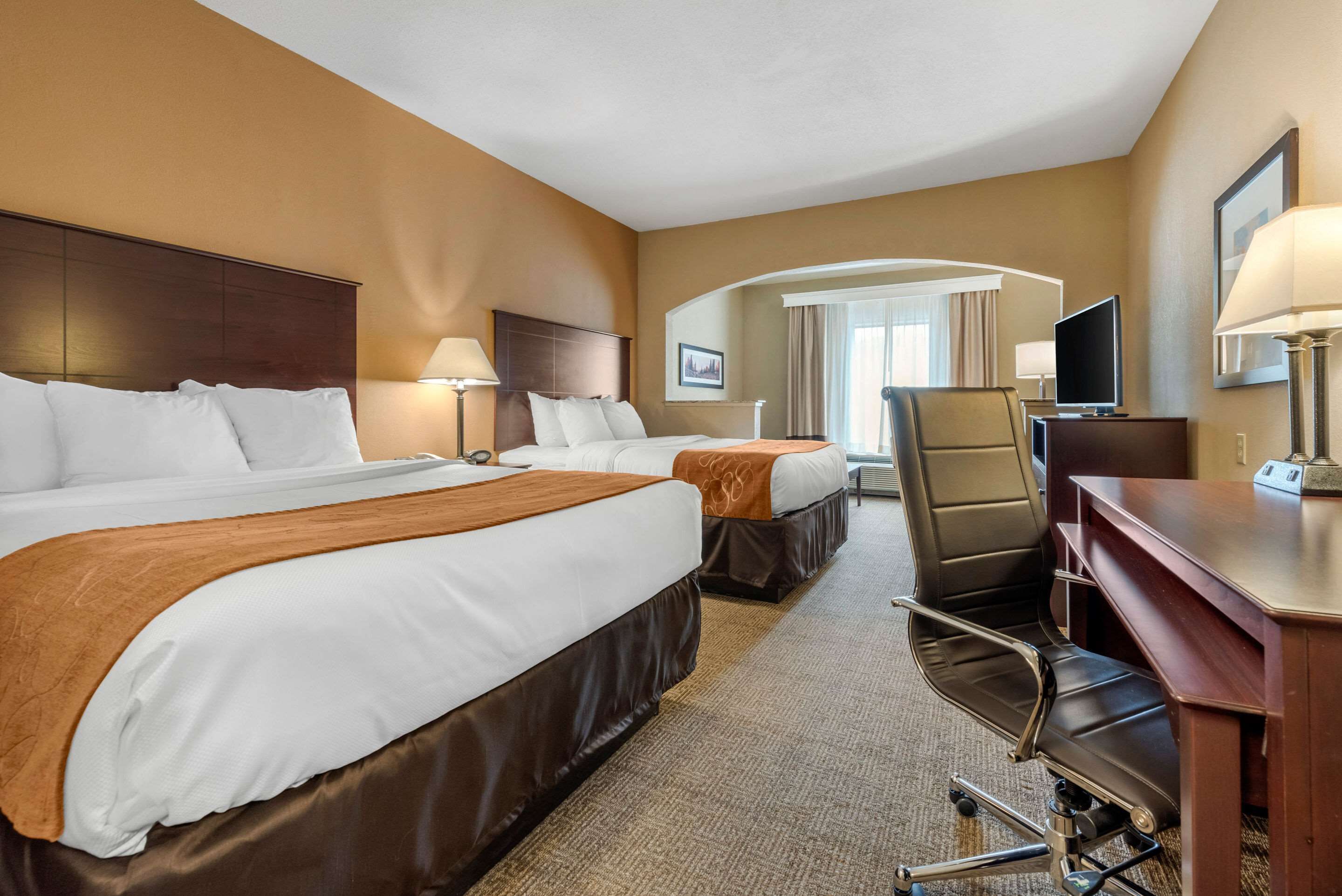 suite, multiple beds, non smoking | pillow-top beds, desk, blackout curtains, iron/ironing board