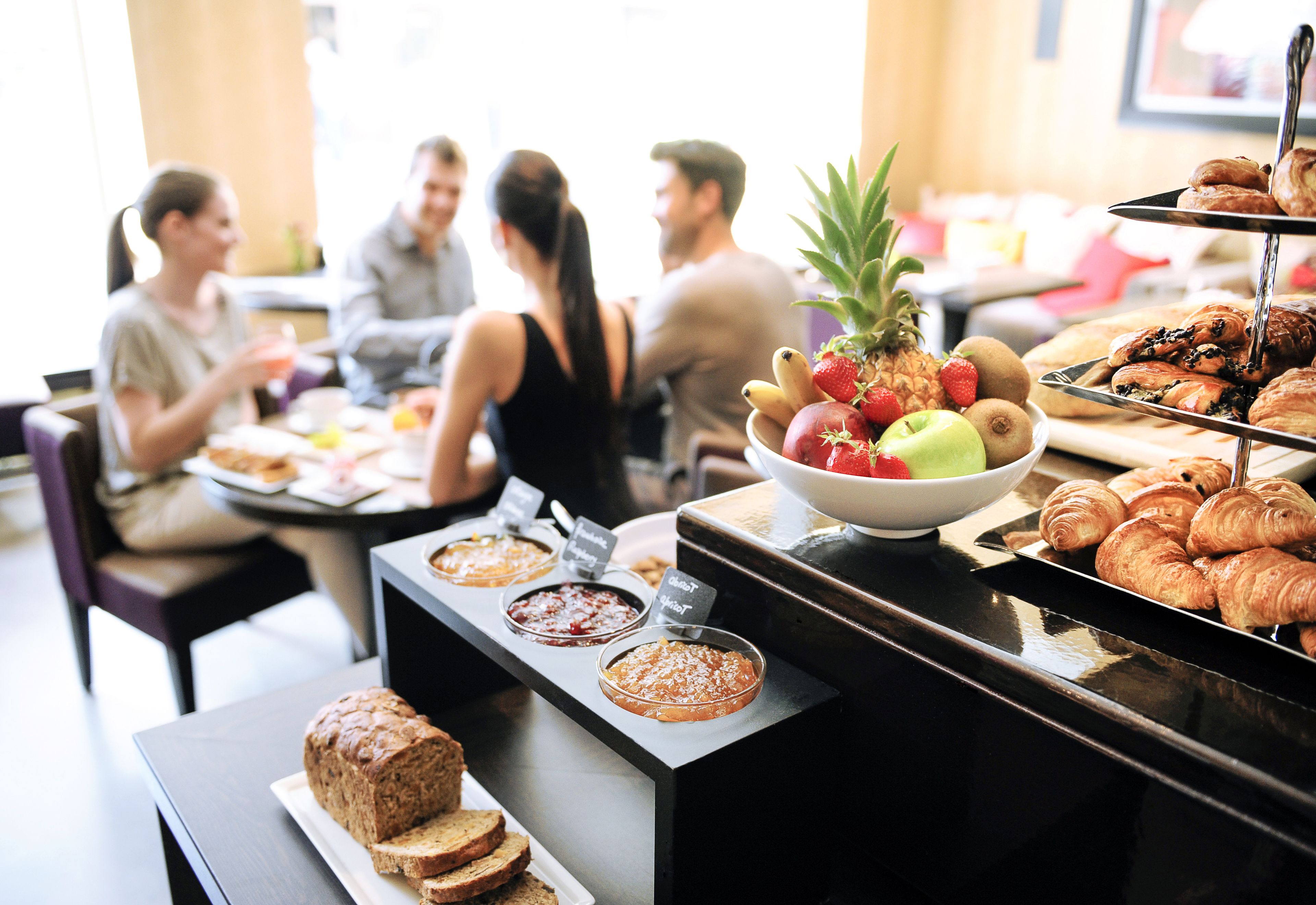 daily buffet breakfast (chf 26 per person)
