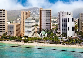 Hotel Exterior at Hilton Waikiki Beach