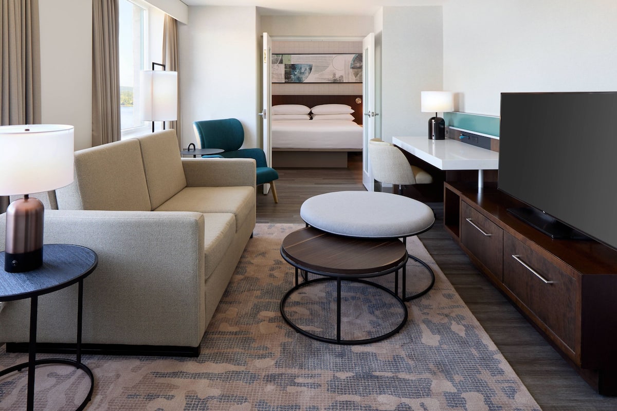 Junior Suite, 1 King Bed with Sofa bed, River View | 1 bedroom, premium bedding, pillow-top beds, in-room safe