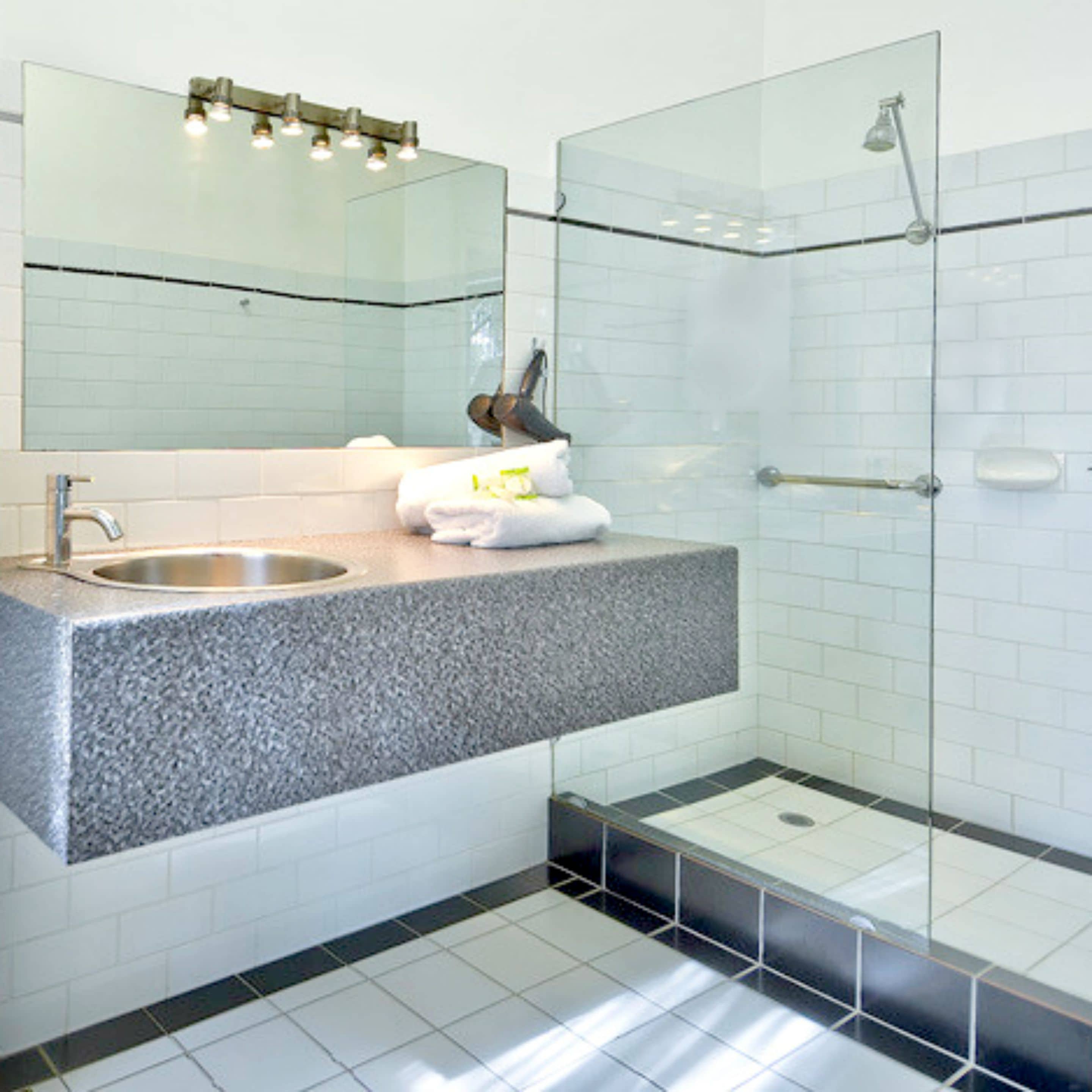 free toiletries, hair dryer, towels