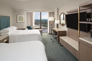 In-room safe, desk, laptop workspace, blackout curtains - Sheraton Dallas Hotel by the Galleria (Dallas)