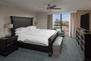 In-room safe, desk, laptop workspace, blackout drapes