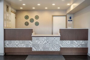 Welcome to our reception area, where friendly staff are available to assist with your stay.