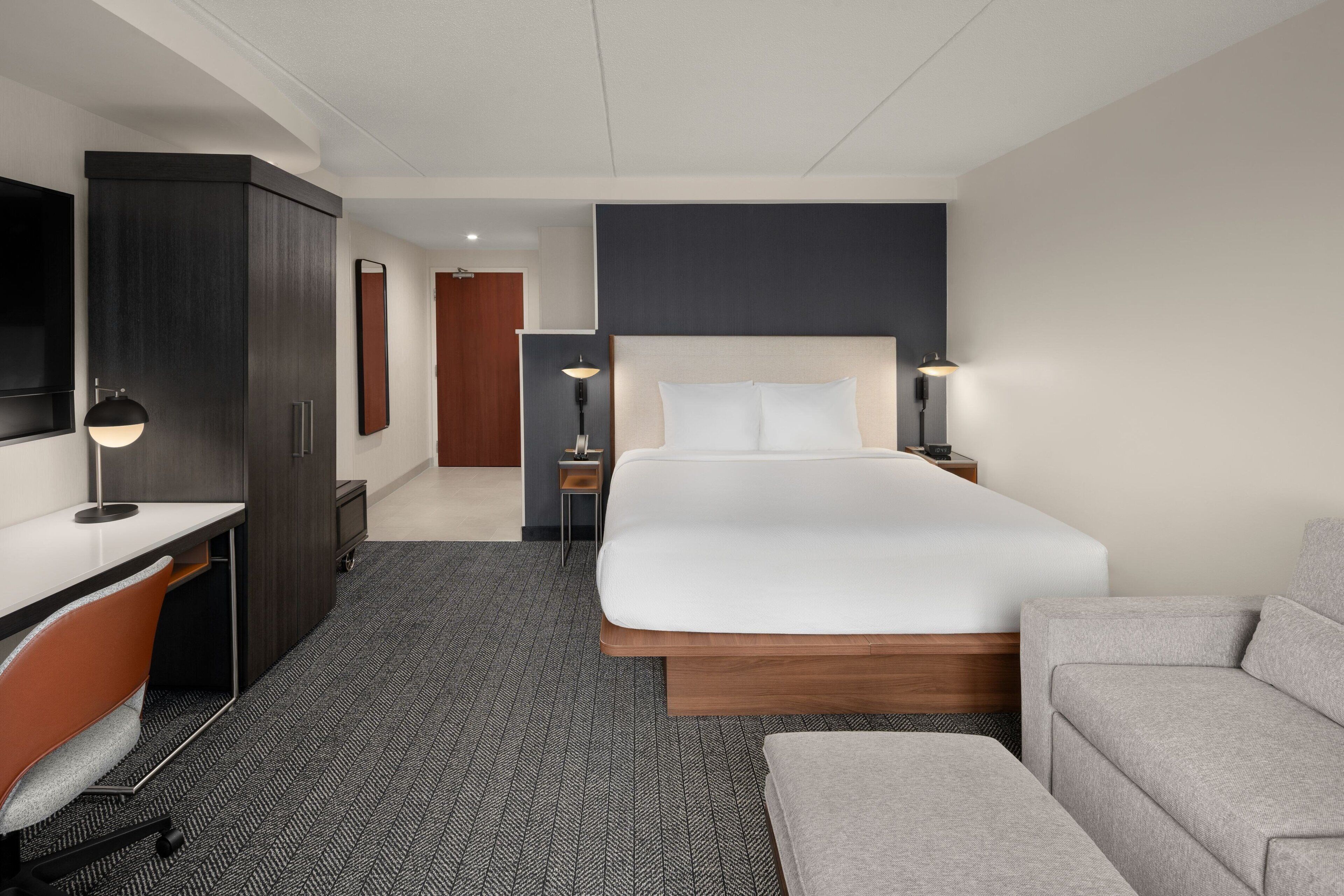 In-room safe, desk, iron/ironing board, free cribs/infant beds