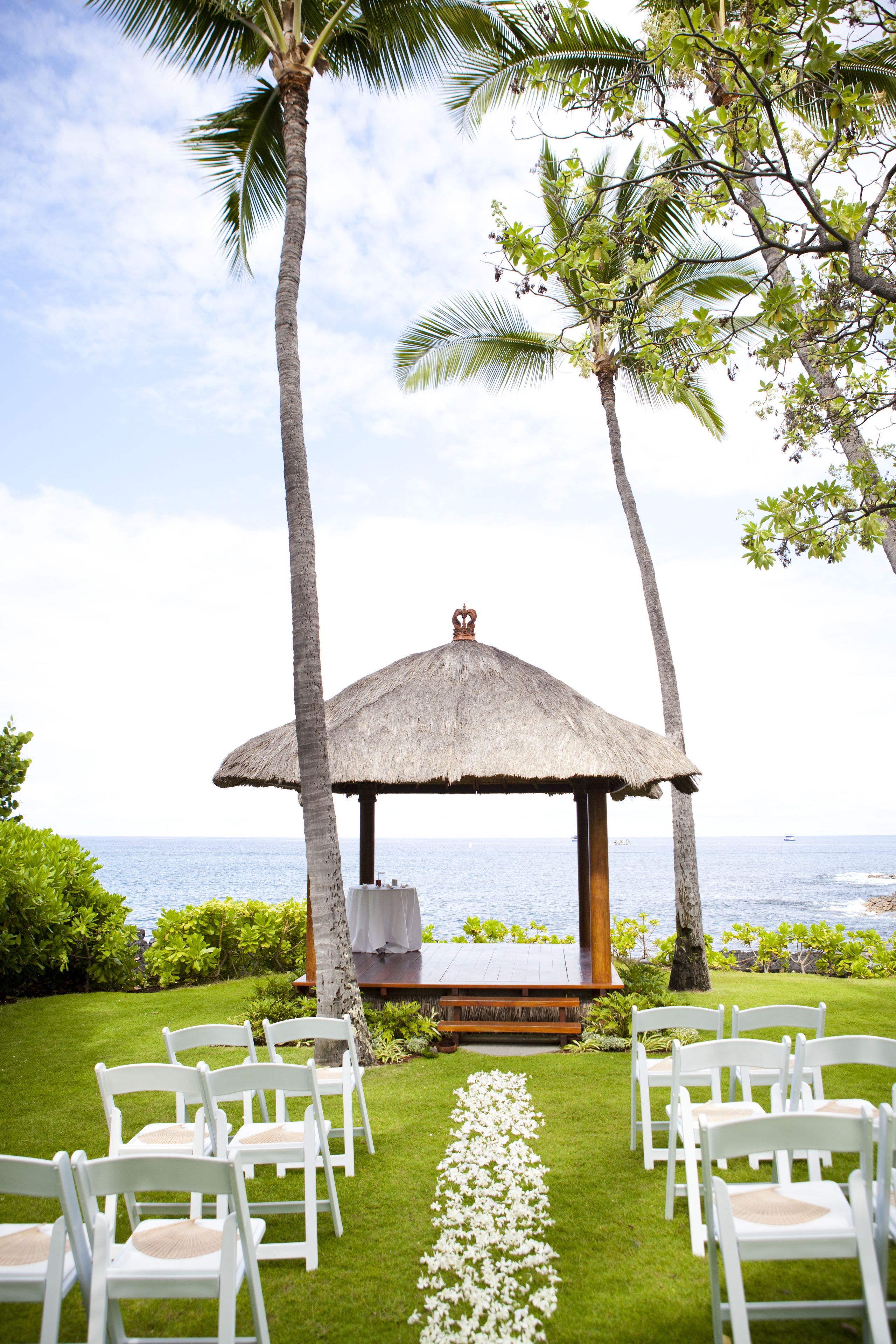 outdoor wedding area