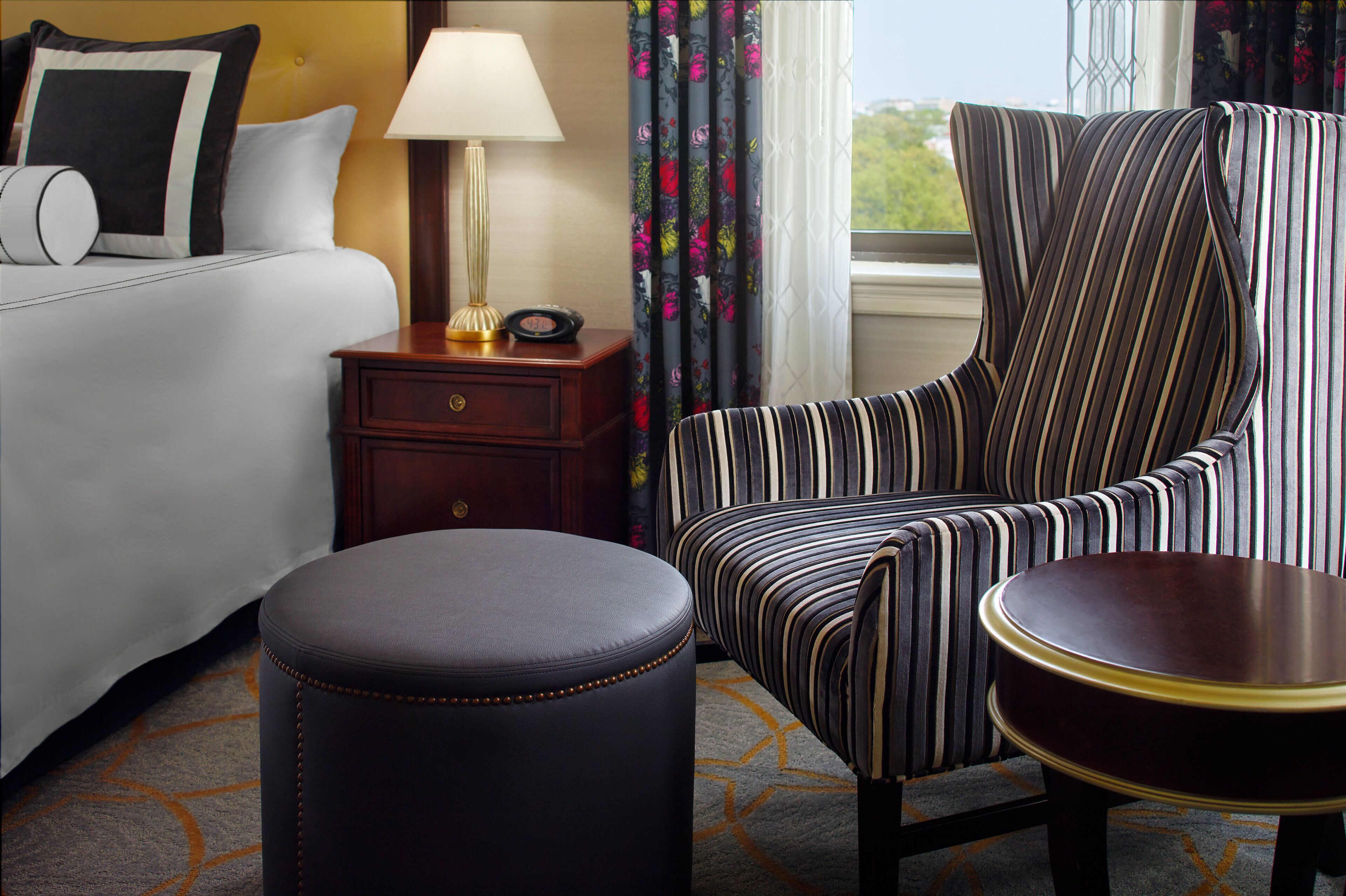 Premium bedding, down comforters, in-room safe, desk