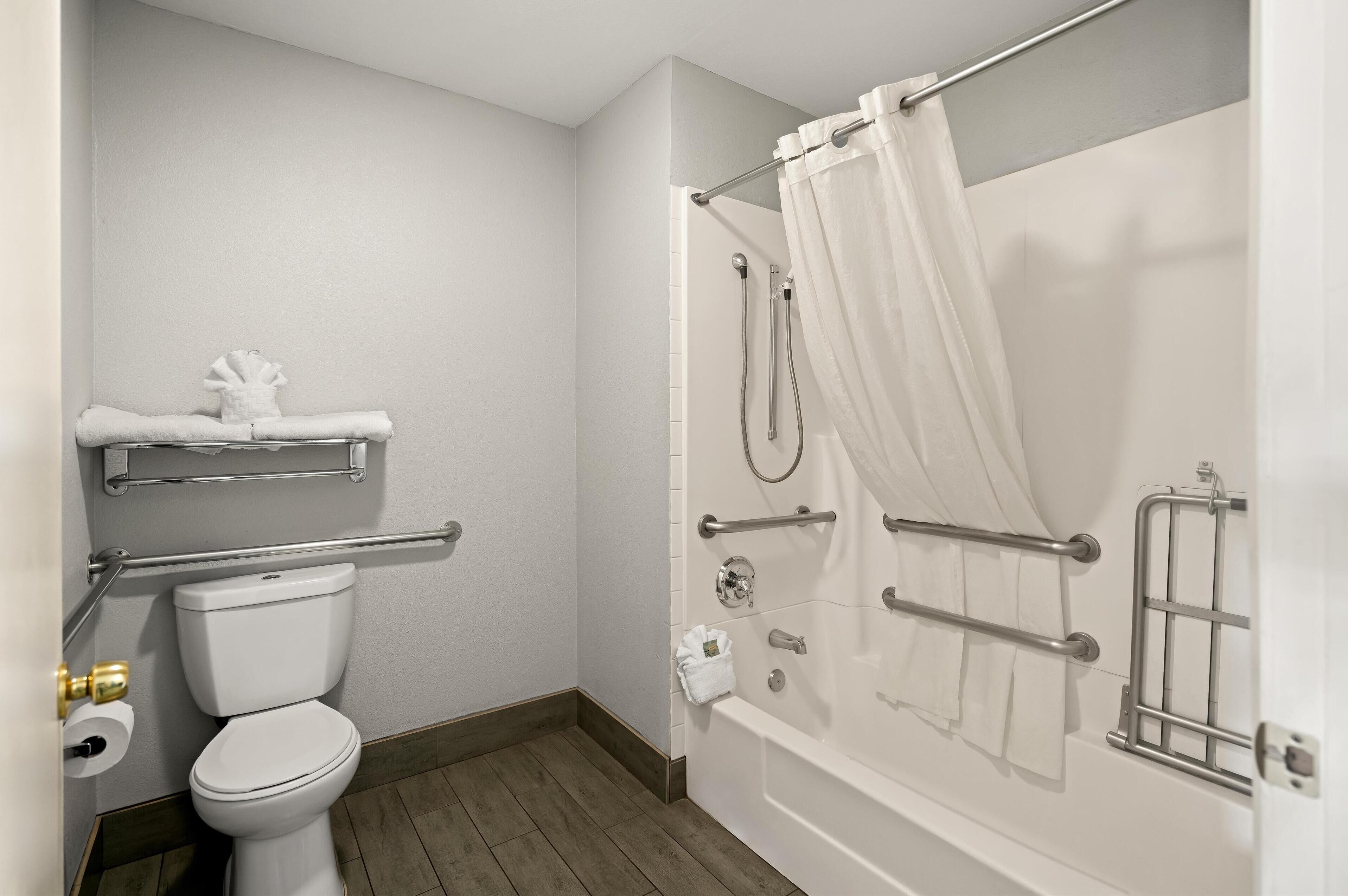 standard room, 2 queen beds, accessible, non smoking | accessible bathroom