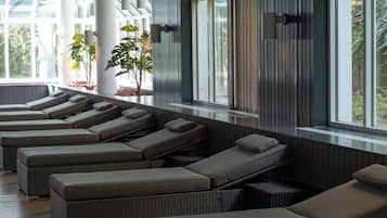 Indoor pool, open 6:30 AM to 10:30 PM, sun loungers