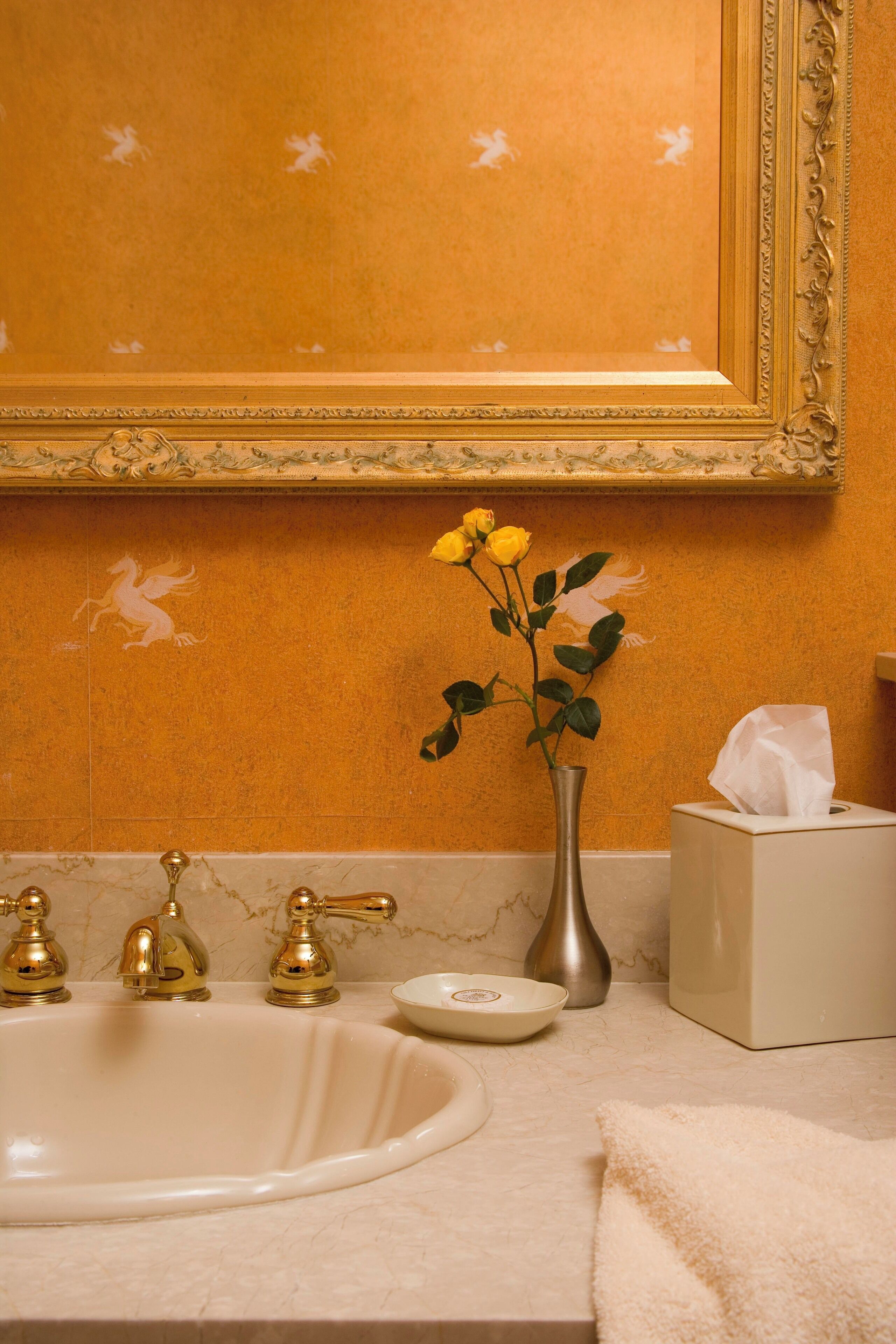 combined shower/bathtub, free toiletries, hair dryer, bathrobes