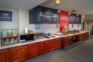 Free daily buffet breakfast