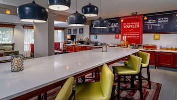 Free daily buffet breakfast
