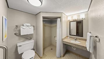 Free toiletries, hair dryer, towels