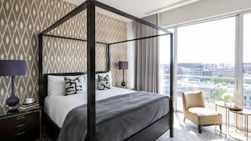 Signature Süit, Teras | 1 yatak odası, Frette Italian çarşaf takımı, kaliteli yatak takımı