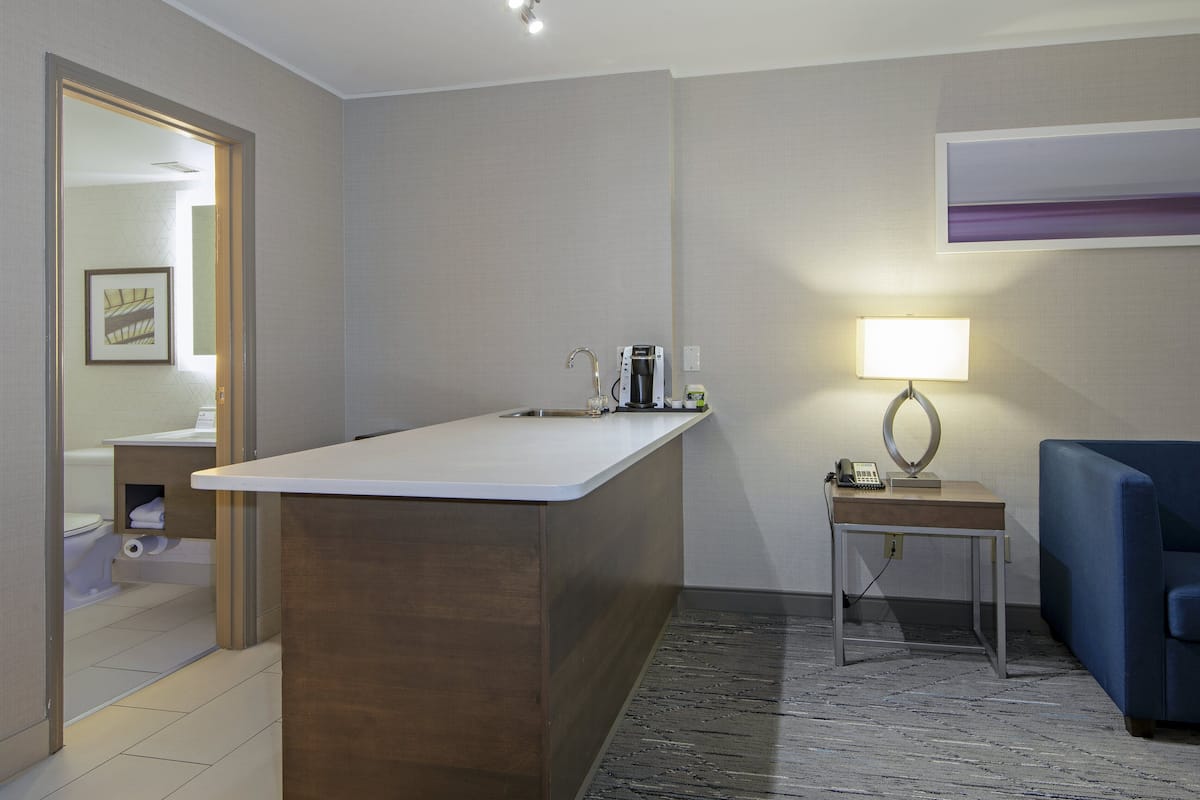 suite, 1 king bed (additional living area) | pillow-top beds, desk, iron/ironing board, free cots/infant beds