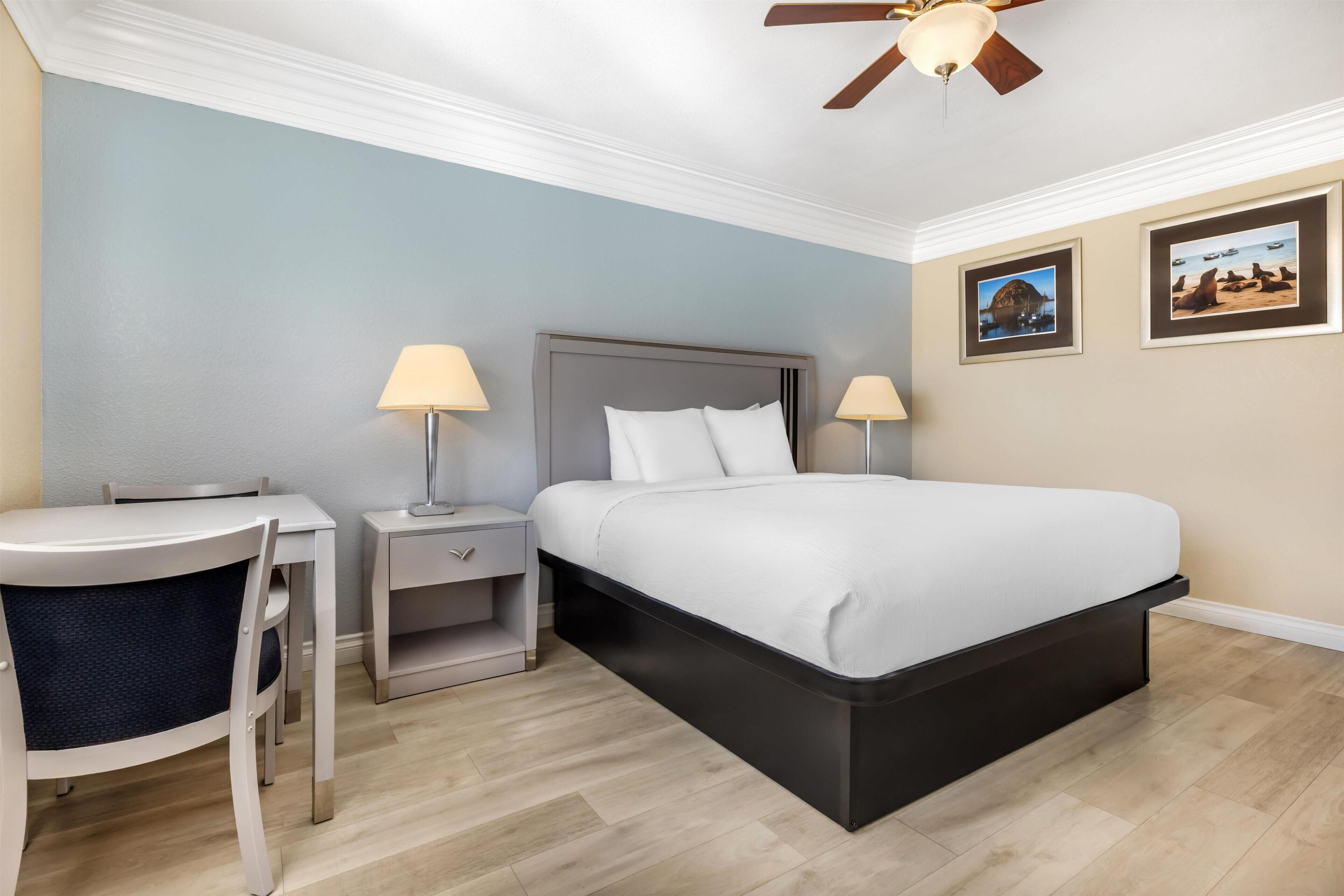 Standard Room, 1 King Bed, Refrigerator, Ocean View | Premium bedding, in-room safe, desk, laptop workspace