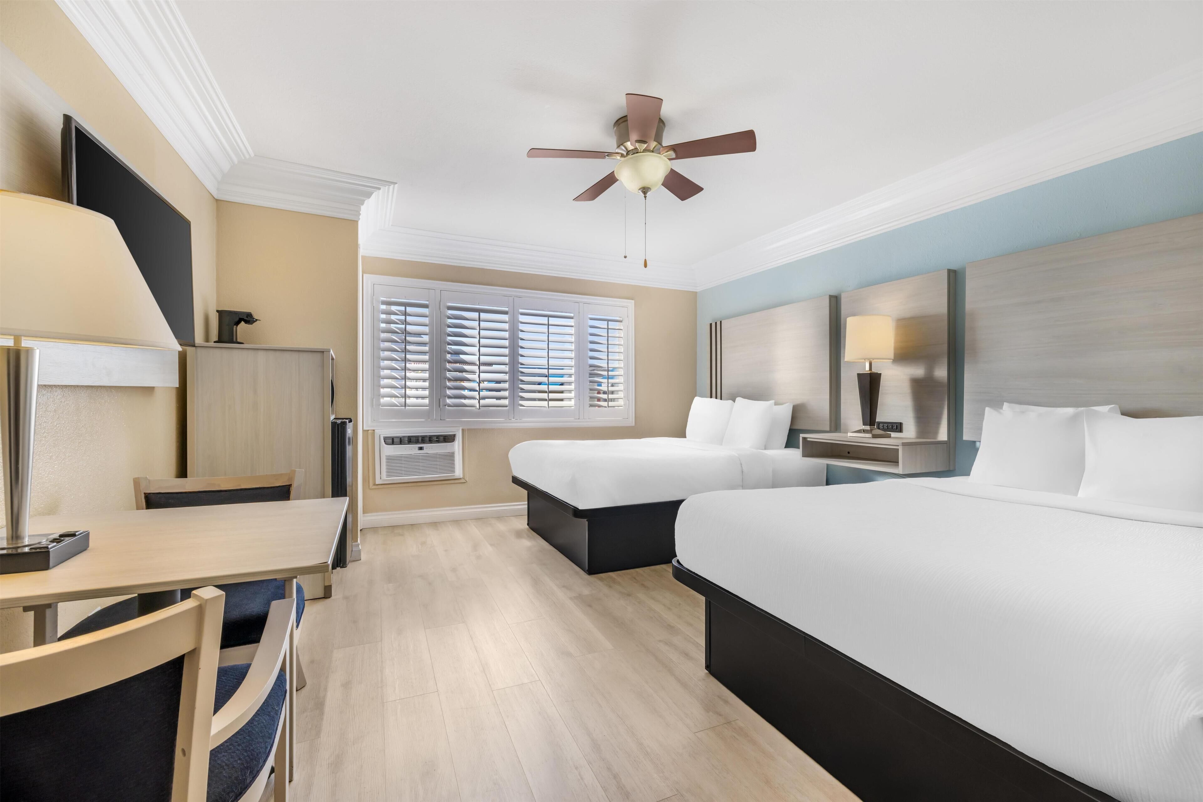 Standard Room, 2 Queen Beds, Non Smoking, Refrigerator (Larger Room) | Premium bedding, in-room safe, desk, laptop workspace