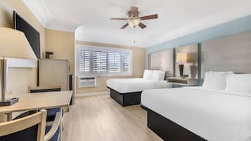 Standard Room, 2 Queen Beds, Non Smoking, Refrigerator (Larger Room) | Premium bedding, in-room safe, desk, laptop workspace
