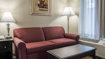 Desk, blackout drapes, iron/ironing board, free cribs/infant beds