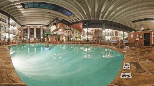 2 indoor pools, seasonal outdoor pool