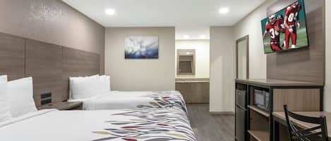 Blackout drapes, free WiFi, bed sheets