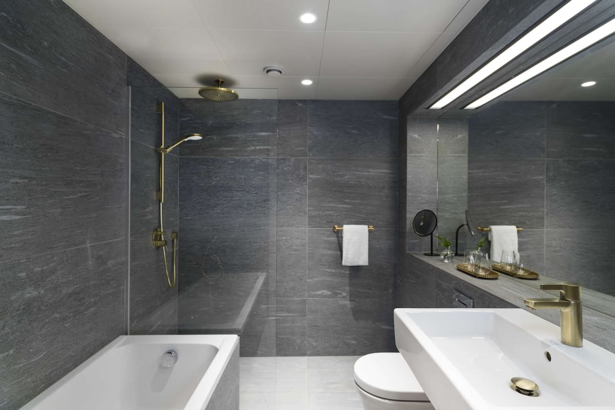 hair dryer, bathrobes, slippers, towels